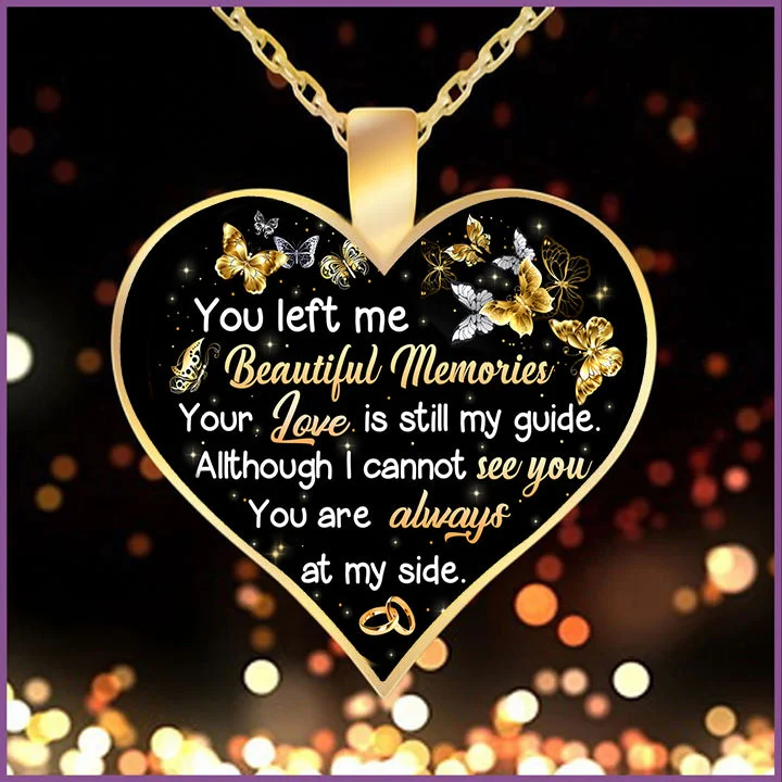 Best necklaces and pendants with matching earrings for a coordinated, elegant look-You Left Me Beautiful Memories Necklace