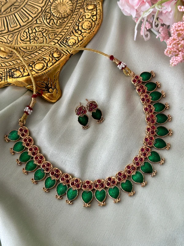 Best necklaces and pendants with intricate beadwork for a bohemian-inspired look-Padmini Enamel Necklace