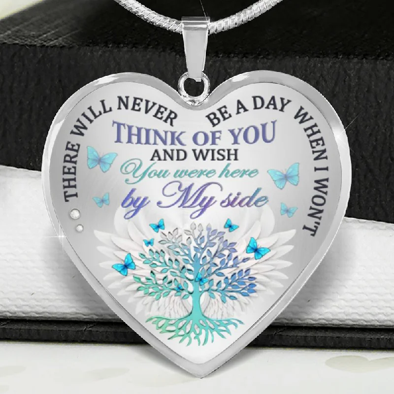 Best necklaces and pendants with oval pendants for a classic, elegant shape-There Will Never Be a Day Heart Necklace