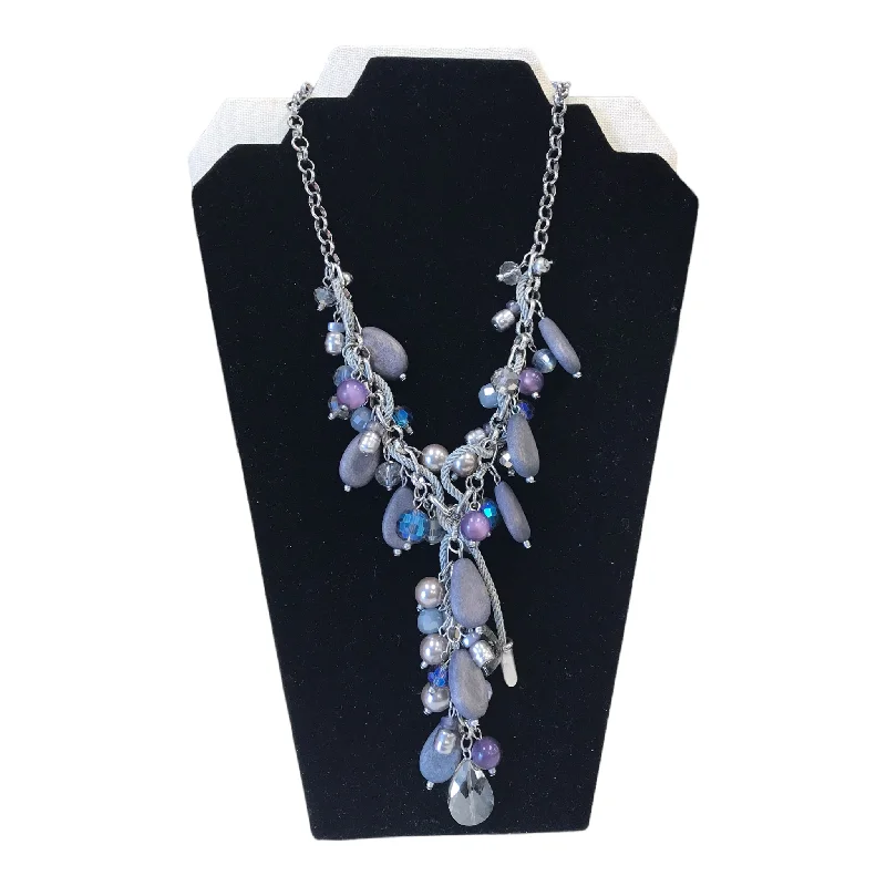 Necklaces and pendants with clear quartz for a pure and radiant look-Necklace Charm By Chicos