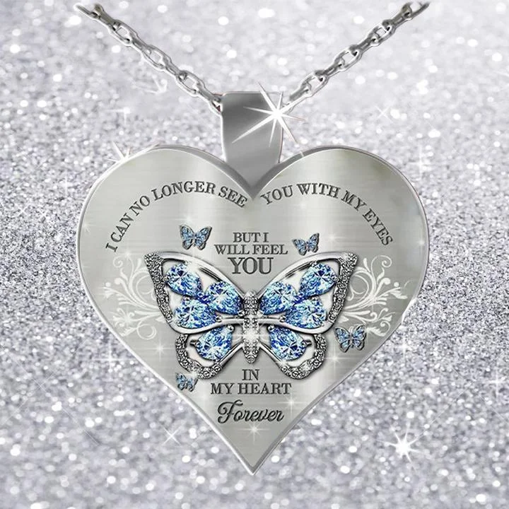 Beautiful necklaces and pendants with diamond-encrusted designs for maximum sparkle-I Will Feel You In My Heart Necklace