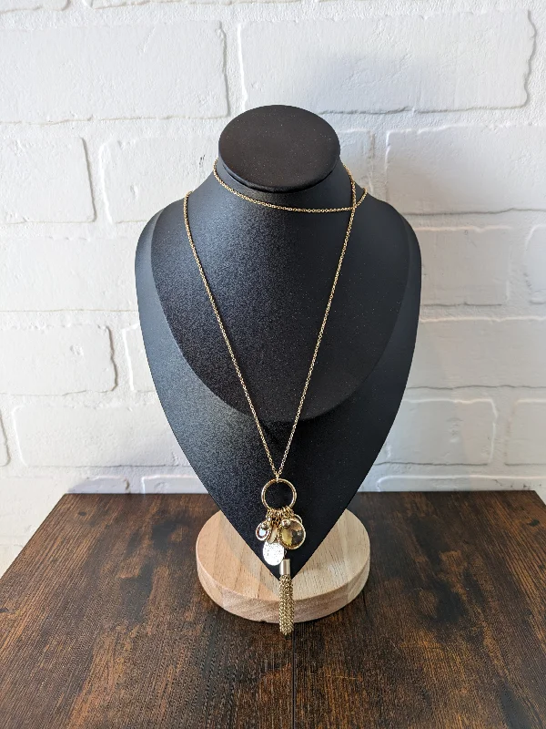 Beautiful necklaces and pendants with gemstone teardrops for an elegant effect-Necklace Pendant By Loft