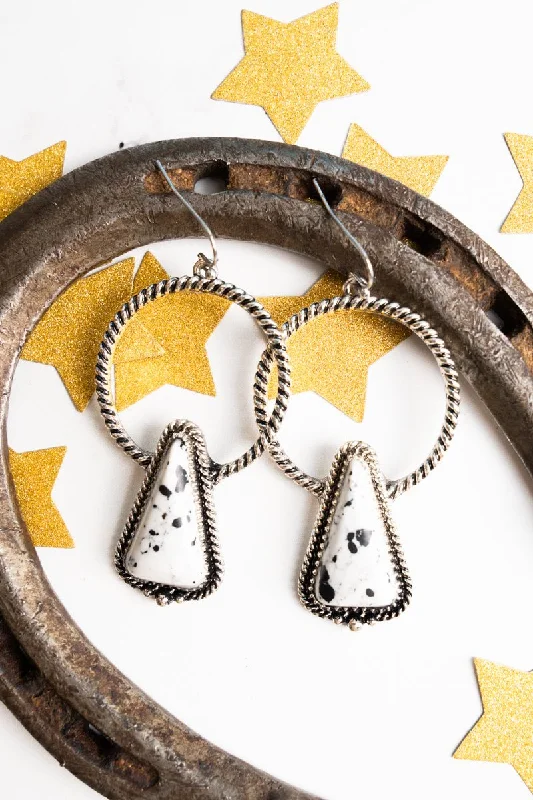 Contemporary Drop Earrings for Fashion -SALE! White Dorena Lake Earrings