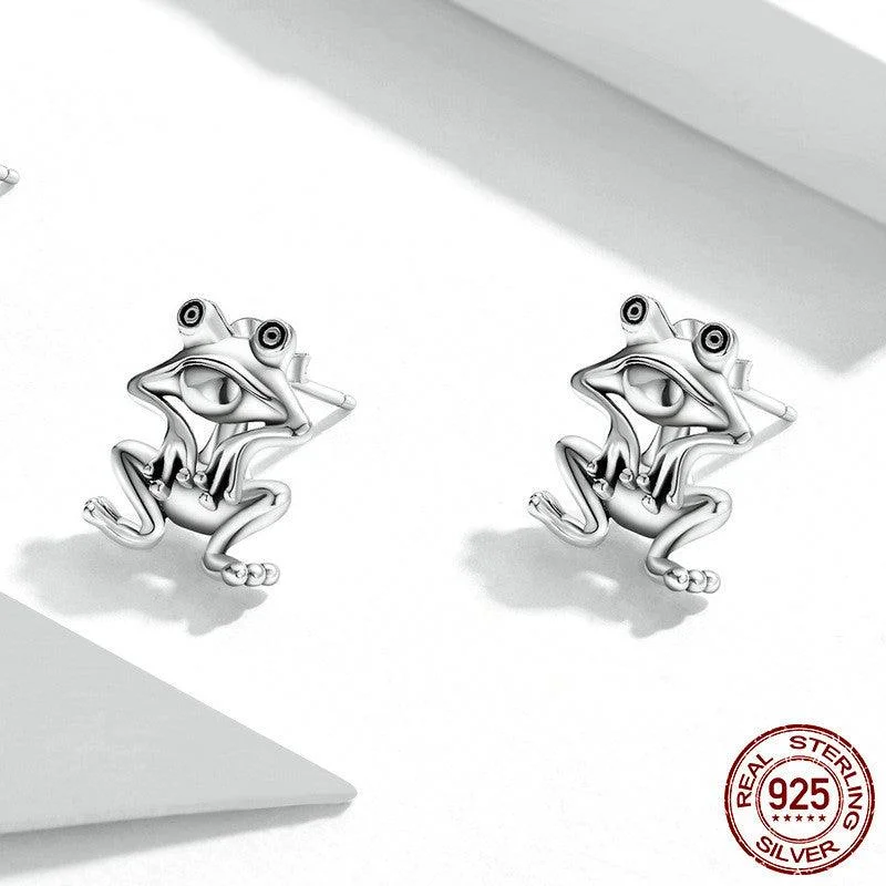 Drop Earrings with Wave Designs -S925 Earrings European And American Popular Temperament Split Animal Earrings