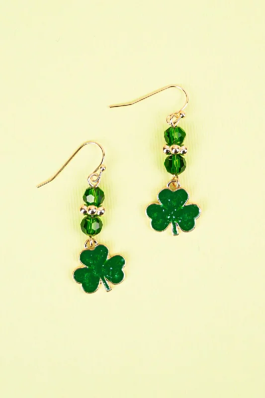 Drop Earrings for Beach Outfit -Shake Your Shamrocks Earrings