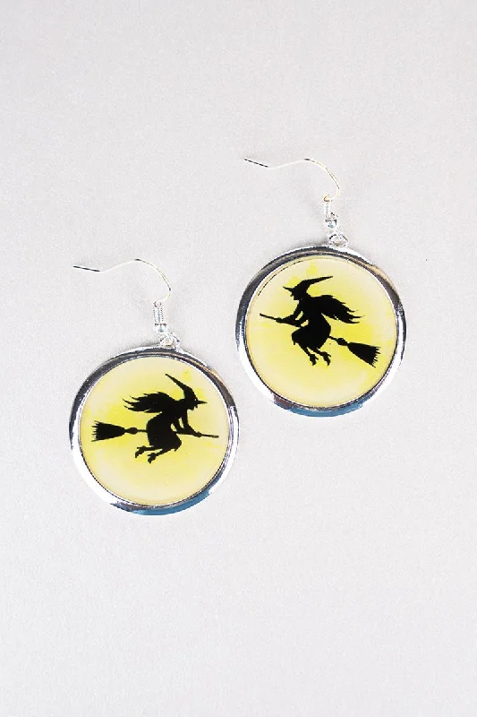 Drop Earrings with Symbolic Elements -SALE! Frequent Flyer Halloween Earrings