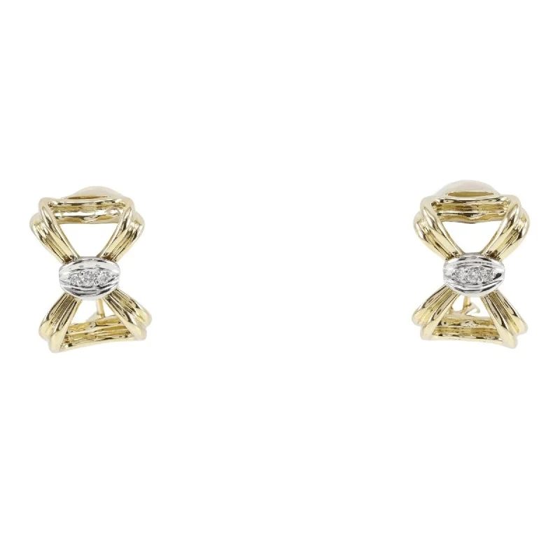 Drop Earrings for Wellness Routine -Tiffany Platinum 950 yellow  (18K) Clip Earrings (Pre-Owned)