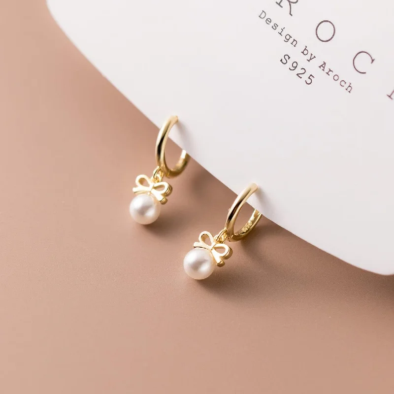 Drop Earrings with Wave Designs -Fashion Women's Japanese And Korean Simple Earrings