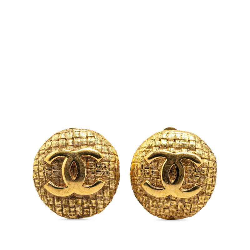 Drop Earrings for Shopping Trip -Chanel  Plating Clip Earrings (Pre-Owned)