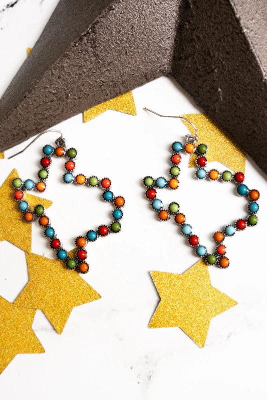 Drop Earrings for Anniversary -SALE! Multi-Color Lexa Texas Earrings