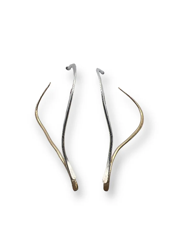 Best hoop earrings with hammered gold for a rustic yet elegant look-2116 - Post- Abstract Love