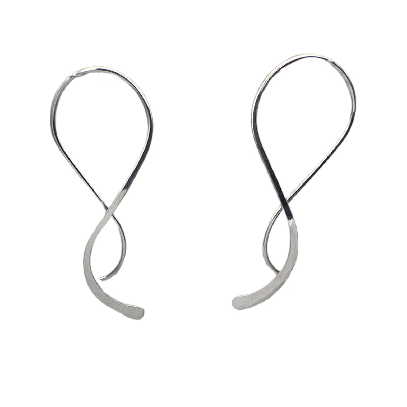 Hoop earrings with oversized designs for a bold, fashion-forward statement-218 - Winding Road Earrings