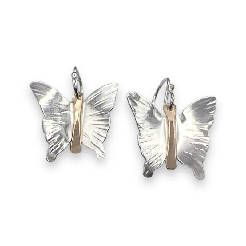 Best hoop earrings with smooth ceramic finishes for a polished, clean style-2246 - Butterfly Dangles