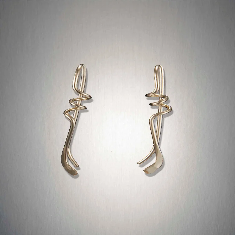 Best hoop earrings with snake-inspired designs for an edgy and fierce vibe-2938 - Minimalist Threader - Vine