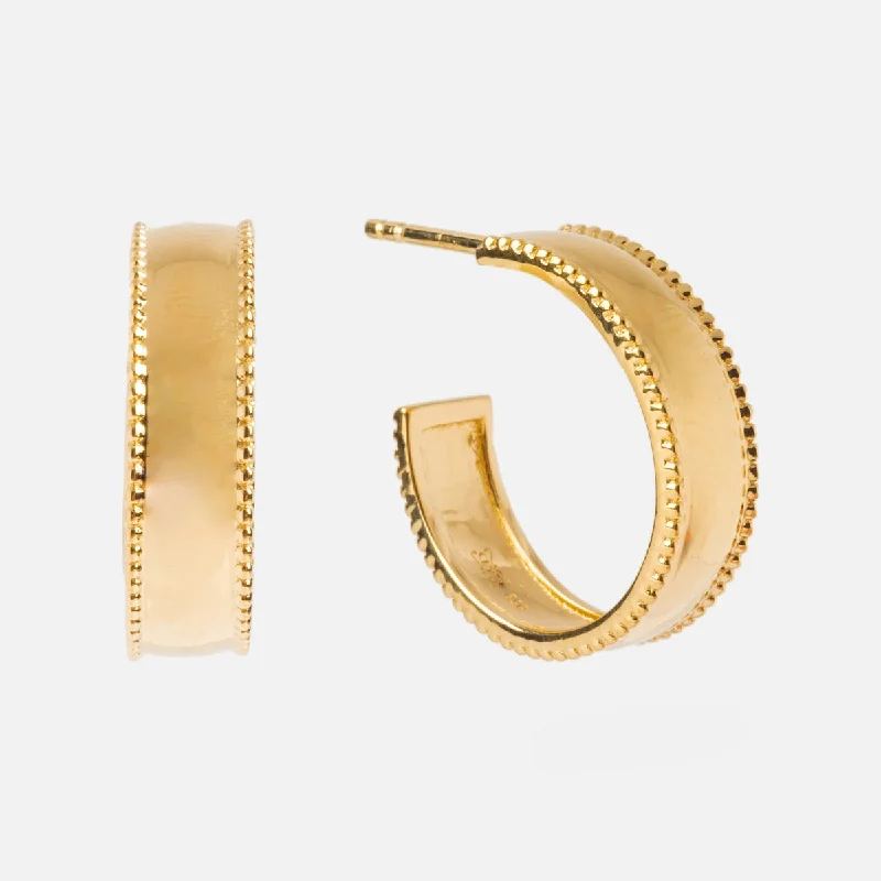 Hoop earrings with oversized designs for a bold, fashion-forward statement-Cigar Hoops