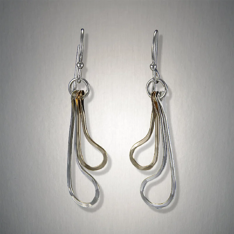 Hoop earrings with cut-out designs for a creative and lightweight effect-2077 - Antithesis Dangles