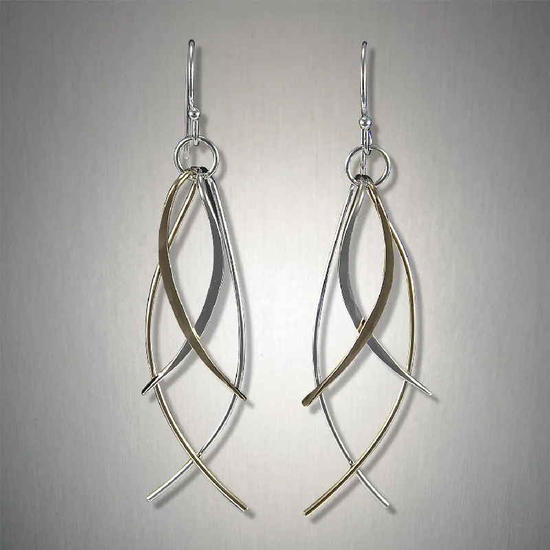 Hoop earrings with polished metal for a shiny and high-quality finish-2031 - Dangling Fish Earring