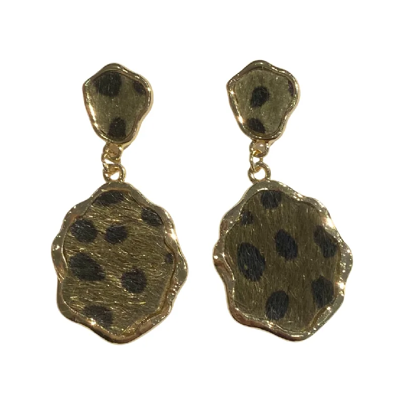 Hoop earrings with floral motifs for a feminine and nature-inspired look-Kory Leopard Earrings