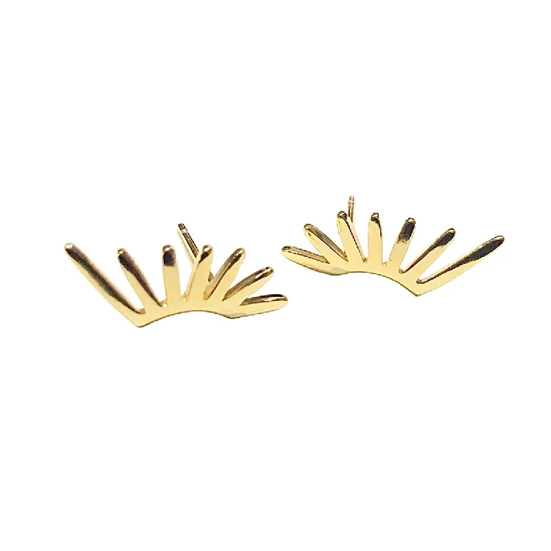 Best hoop earrings with minimalist designs for a clean and modern aesthetic-Spikes Studs