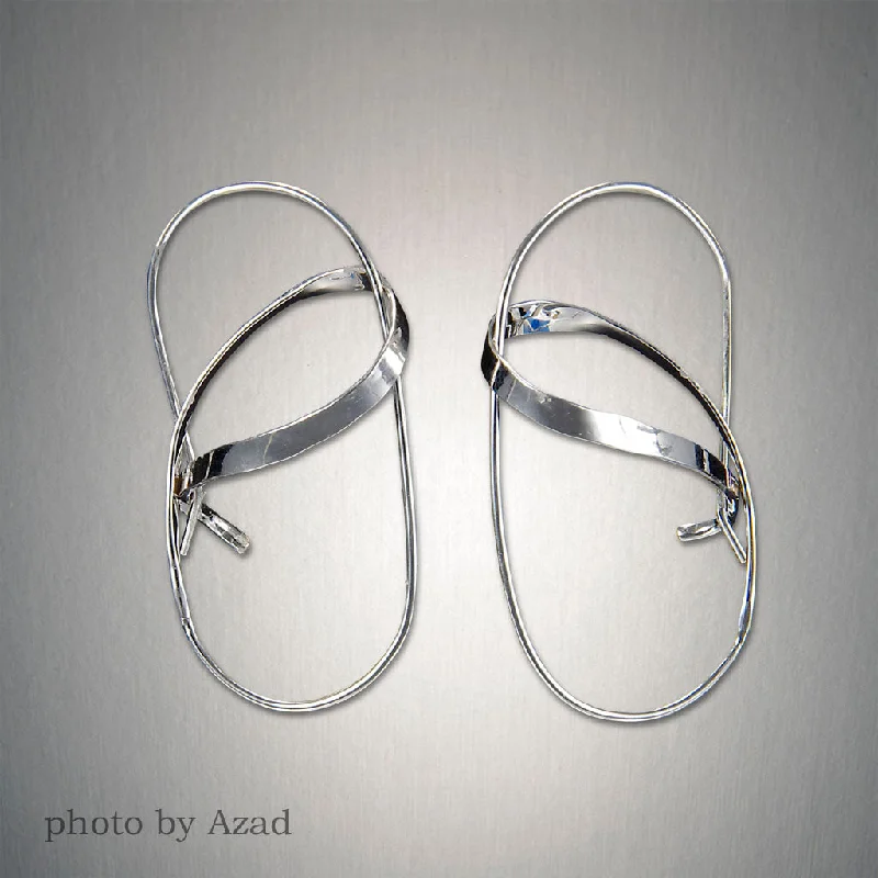 Hoop earrings with multi-tone finishes for a colorful and layered effect-205 - Minimalist Threader - Fender Holders