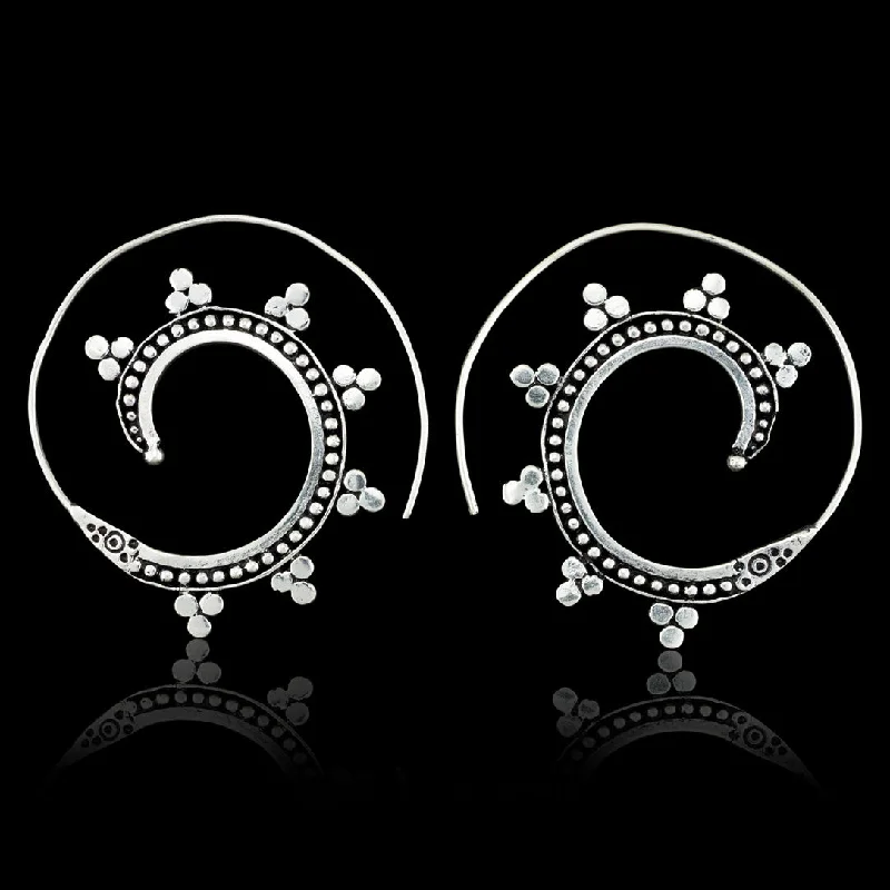 Best hoop earrings with geometric shapes for a modern and artistic appeal-<span>ASE-306<span>: </span></span>Bindi Spirals