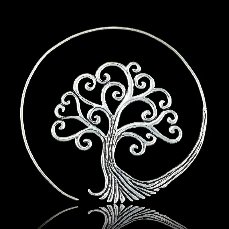 Best hoop earrings with minimalist designs for a clean and modern aesthetic-<span>ASE-349<span>: </span></span>Tree of Life Spirals