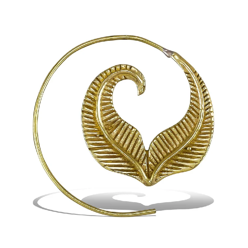 Hoop earrings with infinity loop designs for a continuous and eternal shape-<span>BRE-231<span>: </span></span>Elvin Spirals